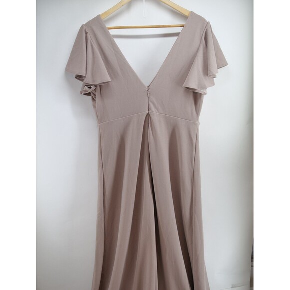 Birdy‎ Grey BRAND NEW Women Hannah Empire Crepe Dress Taupe XL - Picture 8 of 11